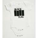 Black Flag White Baby One Piece Thumbnail