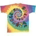Grateful Dead Spiral Bears Tie Dye T-shirt Thumbnail