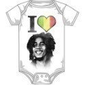 Bob Marley I Heart Bob Baby One Piece Thumbnail