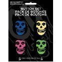 Misfits Multi Logo 4 Button Set Thumbnail