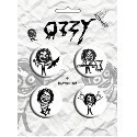 Ozzy Osbourne Stick Figures 4 Button Set Thumbnail