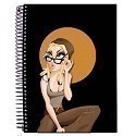 Pin Up Toons Glasses Spiral Notepad Thumbnail