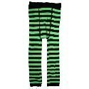 Green & Black Striped Baby Tights Thumbnail