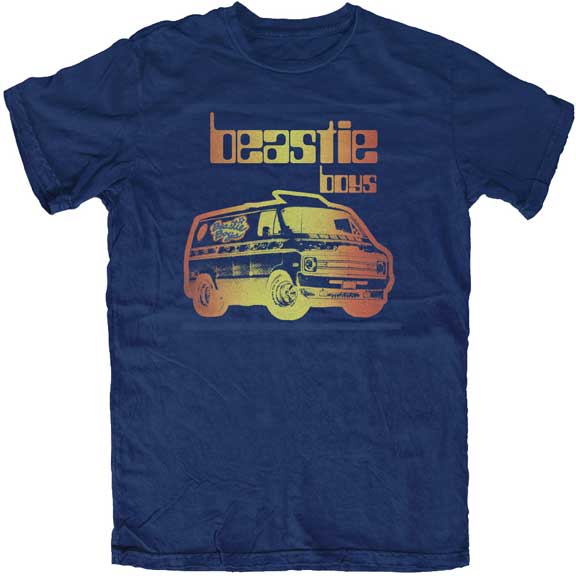 Beastie Boys Blue Retro Van Art T-shirt