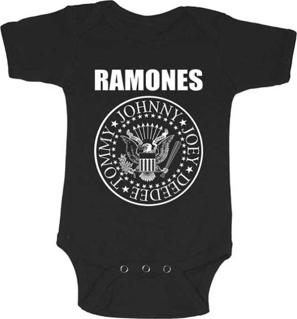 Ramones Seal Black Toddler One Piece