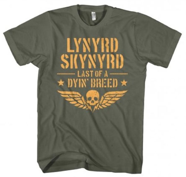 Lynyrd Skynyrd Last of Mens Green T-shirt