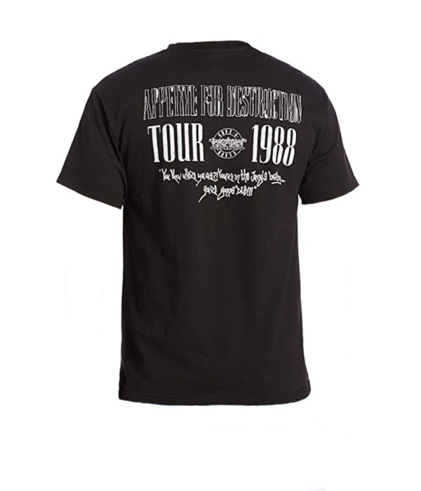 Guns and Roses 1988 Tour black t-shirt
