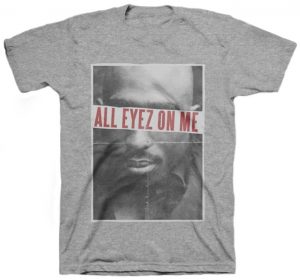 Tupac All Eyes On Me gray t-shirt