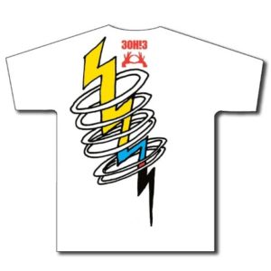 3OH!3 Bolt Mens White T-shirt