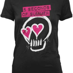5 Seconds of Summer Pink Heart Jr T-shirt