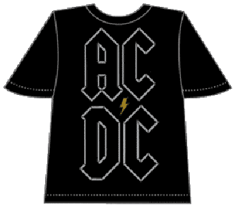 AC/DC ACDC L Logo T-shirt - XL