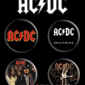 AC/DC ACDC 4 Button Set - S