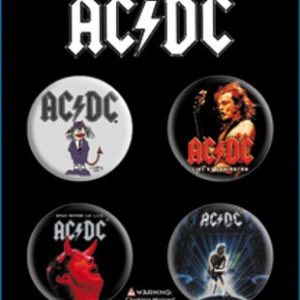 AC/DC ACDC Part 2 4 Button Set - S