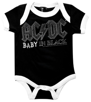 AC/DC Baby In Black Baby One Piece