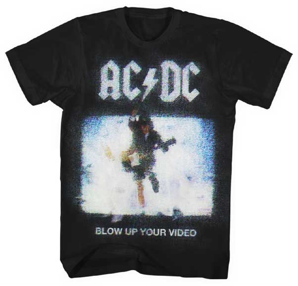 AC//DC Blow Up Your Video Adult T Shirt Heavy Metal Music