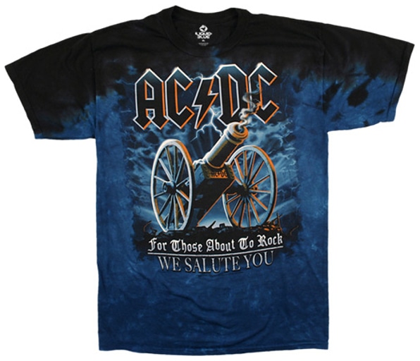 AC/DC 21 Gun Salute Tie-Dye T-shirt