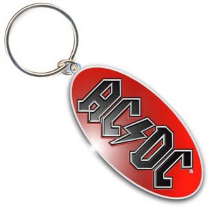 AC/DC Logo Metal Keychain