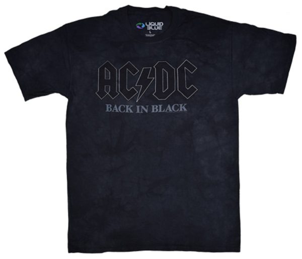 AC/DC Back in Black Tie-Dye T-shirt