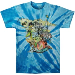 Allman Brothers Band Collage Tie-Dye T-shirt