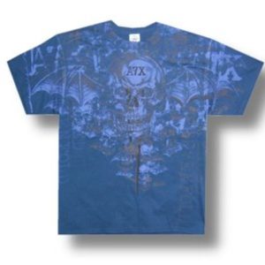 Avenged Sevenfold Blue Bats T-shirt - Youth L