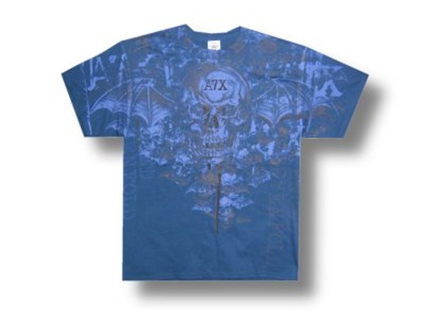 Avenged Sevenfold Blue Bats T-shirt - Youth L