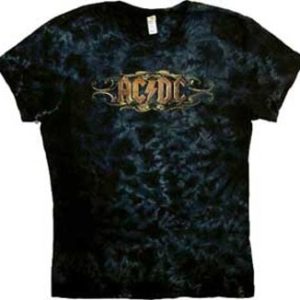 AC/DC Scroll Jr Tie Dye T-Shirt