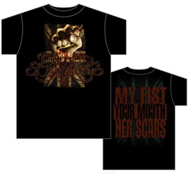BFMV My Fist Your face Her Scars T-shirt - S