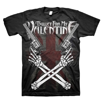 Bullet For My Valentine Crossed Guns T-shirt