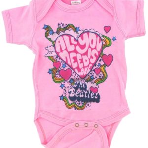The Beatles All You Need Is Love Toddlers Pink One Piece