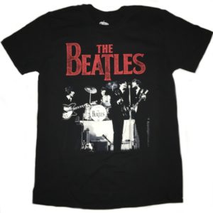 The Beatles Stage Photo Mens Black T-shirt