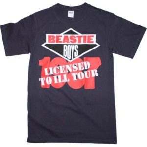 Beastie Boys 1987 Licensed To Ill Tour black t-shirt