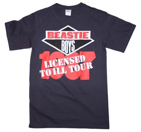 Beastie Boys 1987 Licensed To Ill Tour black t-shirt
