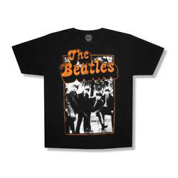 The Beatles Talent Slim Fit Mens Black T-Shirt XS Only