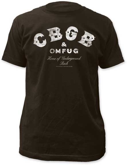 CBGB Distressed Logo Fitted T-shirt