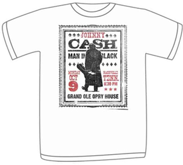 Johnny Cash Nashville Poster T-shirt - S