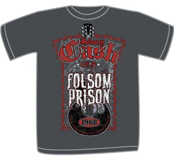 Johnny Cash Live At Folsom Prison T-shirt