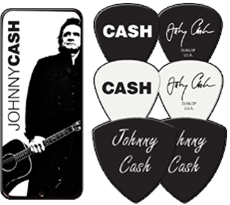 Johnny Cash American 6 Pick Set in Tin
