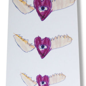 The Cure Winged Heart Temporary Tattoos