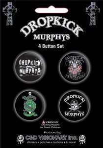 Dropkick Murphys 4 Button Set - S