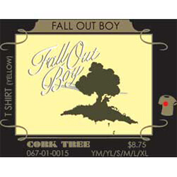 FAll Out Boy Cork Tree T-shirt - XL