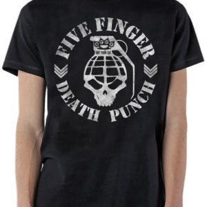 Five Finger Death Punch Grenade Skull T-shirt