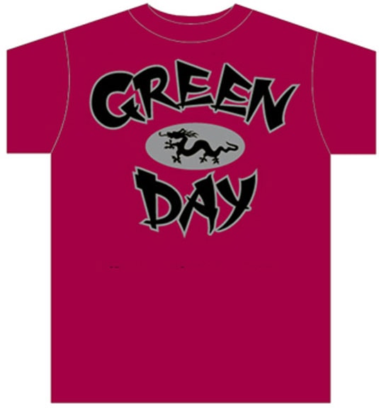 Green Day Dragon T-shirt - XL
