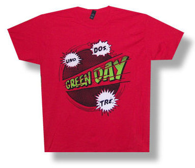 Green Day Power Up Uno Dos Tre T-shirt