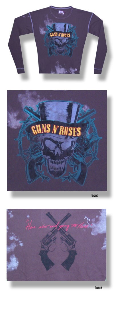 Guns N Roses Top Hat High End Thermal Shirt