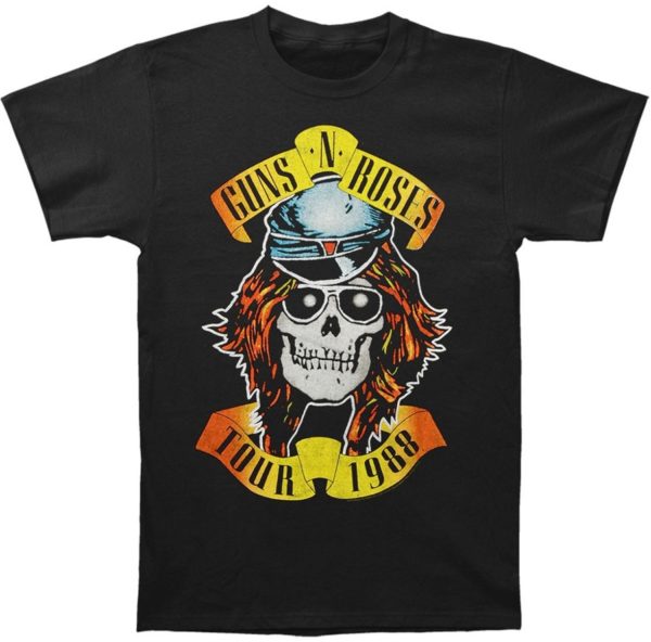 Guns and Roses 1988 Tour black t-shirt