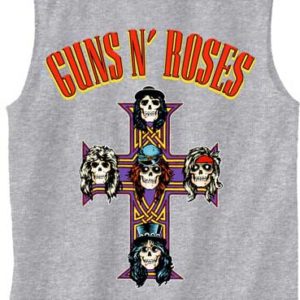 Guns N Roses Arched Logo Cross Tank Top