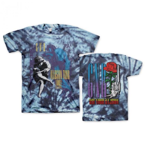 Guns N Roses Illusions Tour Tie-Dye T-shirt