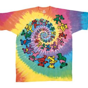 Grateful Dead Spiral Bears Tie Dye T-shirt