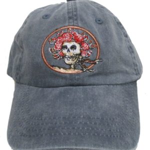 Grateful Dead Skull and Roses Embroidered Cap - OSFM