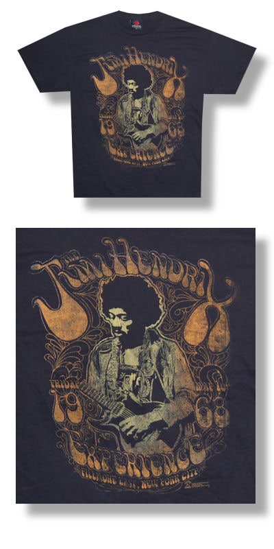 Jimi Hendrix Vintage Fillmore 68 T-shirt